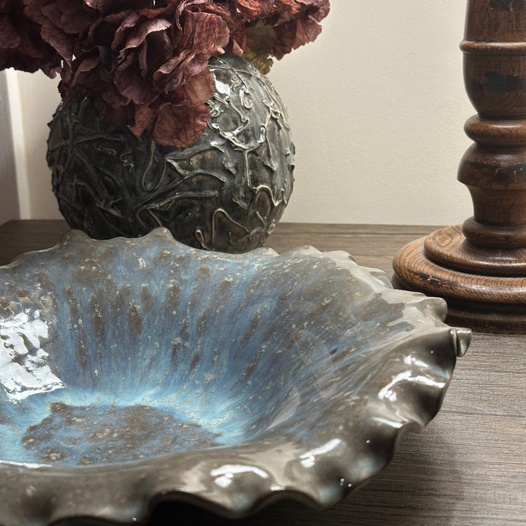 Flecked Anthracite Flouncy Bowl