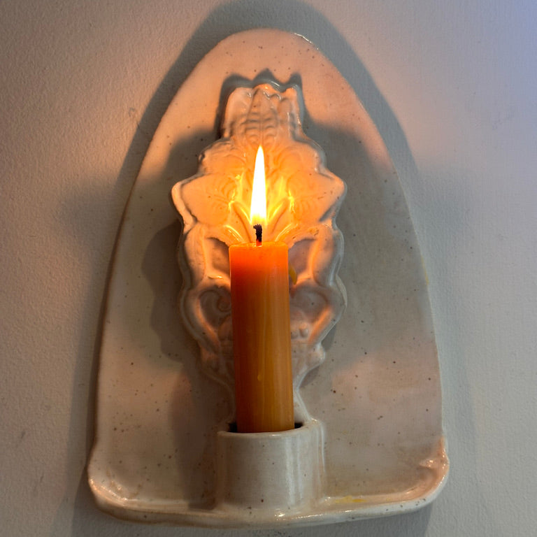 Candle Sconce with Gold detail