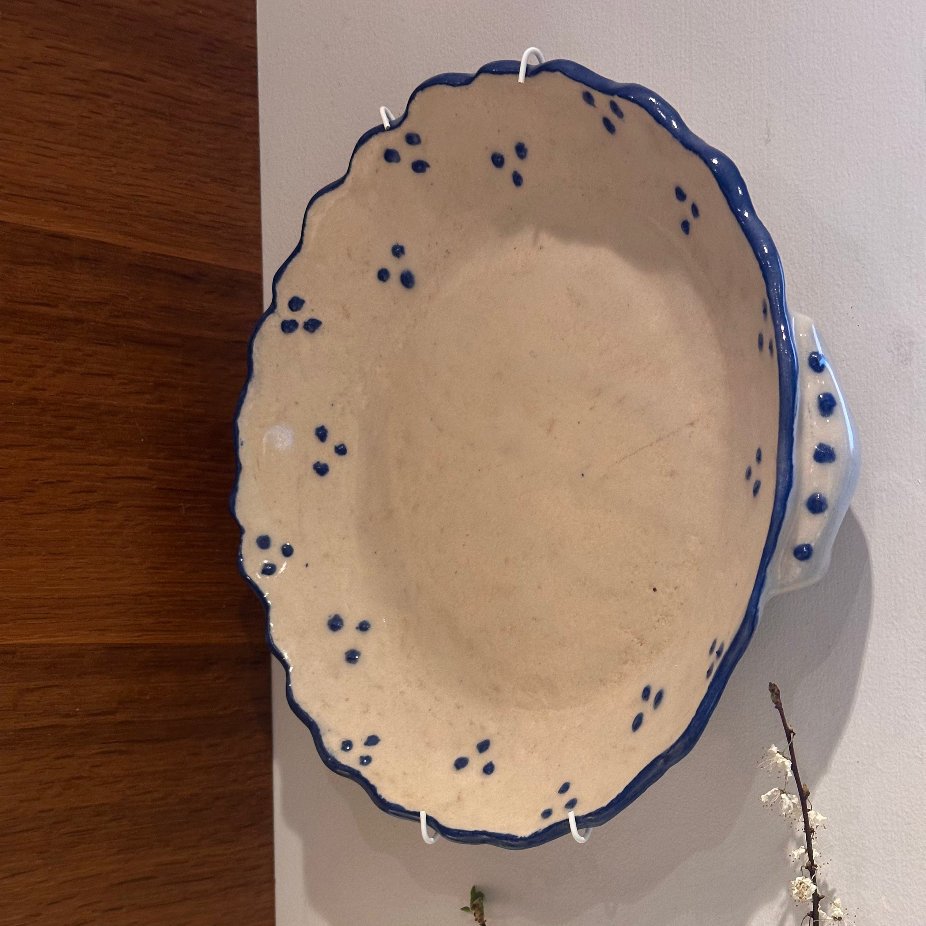 Blue Dots Platter