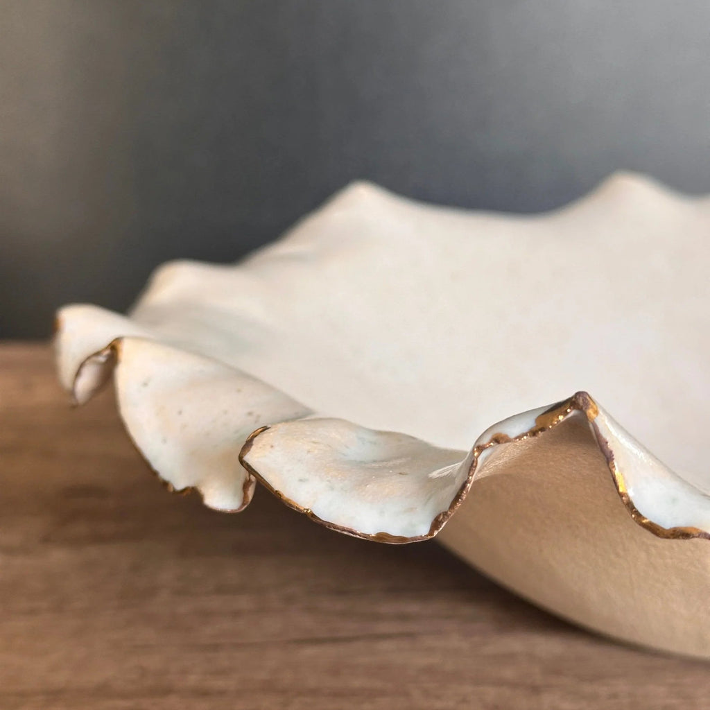 Creamy Flouncy with Gold