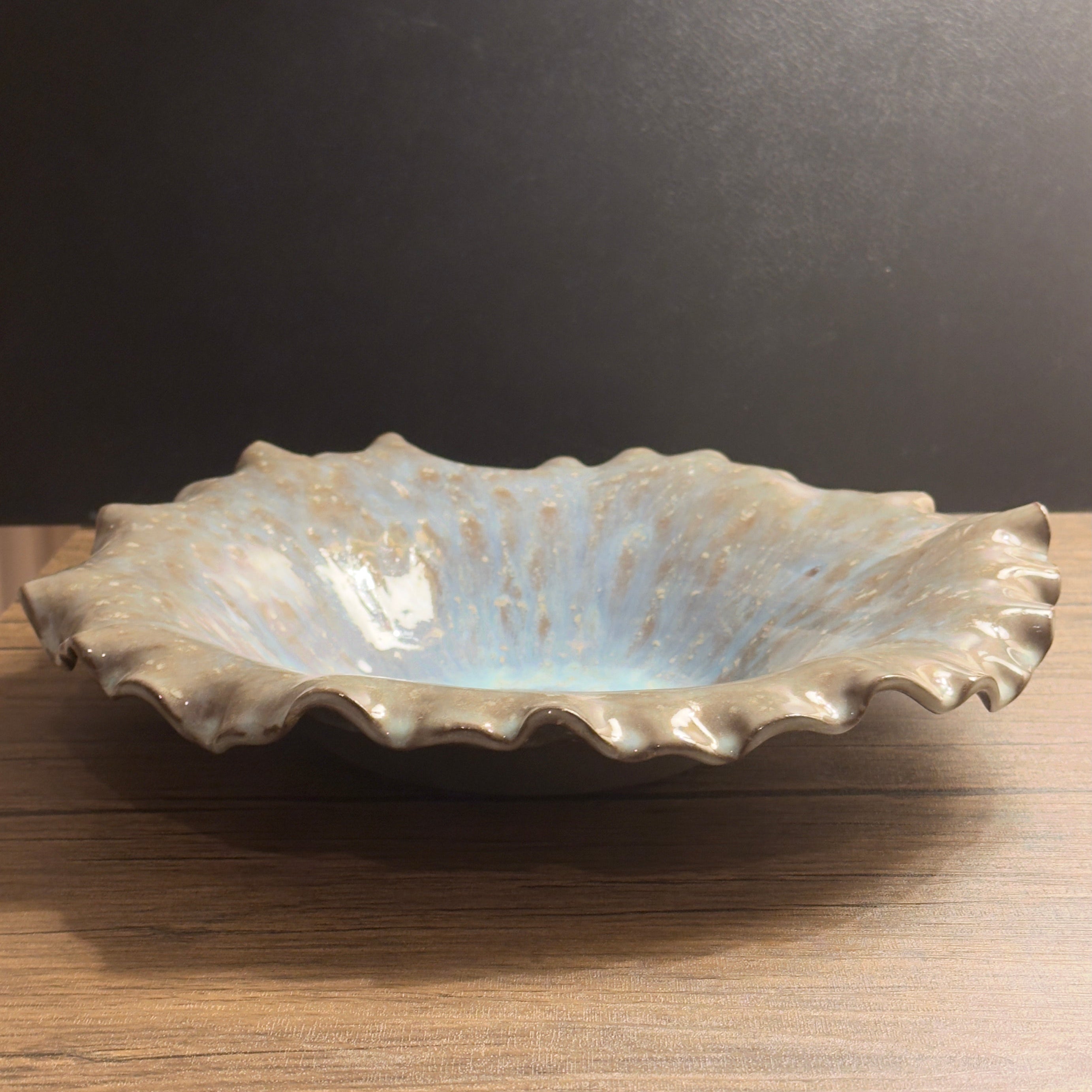 Flecked Anthracite Flouncy Bowl