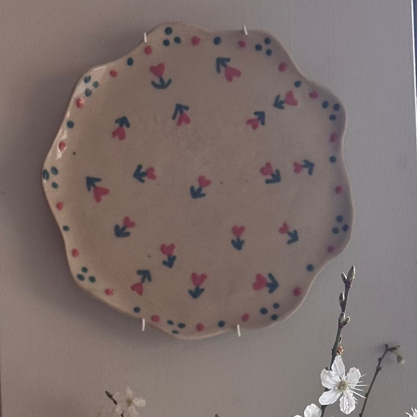 Decorative  floral plate 